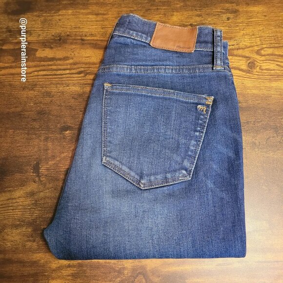 Madewell Jeans Size 27 T Skinny 9" High Riser Polly Wash F6171 Stretch Denim - Picture 3 of 11